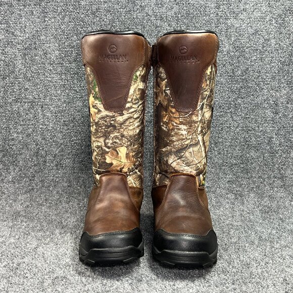 Magellan Snake Shield Armor 3.0 Boots Youth Size 6 Brown Leather Camo Hunting - Picture 2 of 13